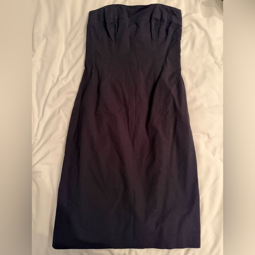 Vintage Shoshanna strapless black dress sz 4
